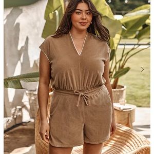 Summersault The Towel Terry V-Neck Romper